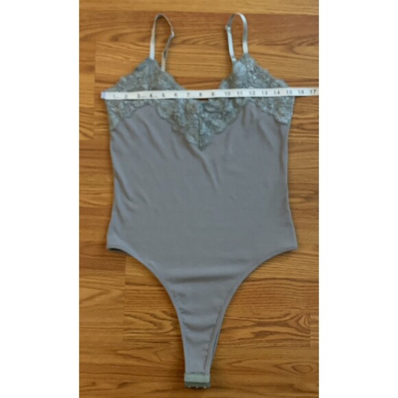 4 For $20 Talent Women’s Size 1XL Gray Lace Curvy Bodysuit Retail $39.50 - Picture 3 of 9